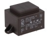 Transformator PCB HAHN 6VA 230VAC, Dublu Secundar 9V, &Icirc;ncapsulat, Montare pe Placă
