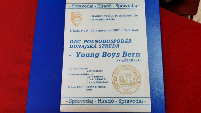 program Dunajska Streda - Young Boys Berna