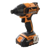 Pistol de impact Triton T20, 20V, 2 acumulatori Li-Ion