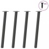 VidaXL Picioare masă consolă, antracit, 4 buc., 72 cm, oțel 4012494