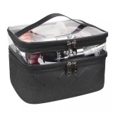 Organizator geanta pliabila pentru cosmetice, TRAVEL, 9 x 23 x 15.5 cm, Negru, Jovy