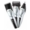 Set Aparat de Tuns Facial 3 in 1, Model DL-9049 cu 3 capete detasabile, 17 cm