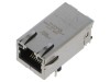 Conector RJ45 Ecranat BEL FUSE cu Dioda LED, 8 Pini, Montare THT, 8p8c