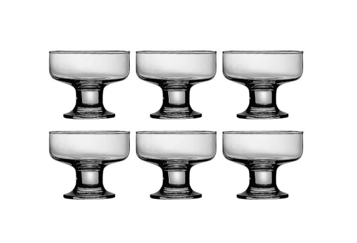 Set 6 cupe inghetata, Ice-Cream Cup, 41016, transparent, 265 ML