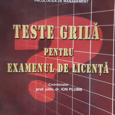 Teste gripa pentru examenul de licenta