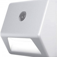 LEDVANCE NIGHTLUX Stair Silver, cu senzor de mișcare, 3xAAA, 84x28x73 mm
