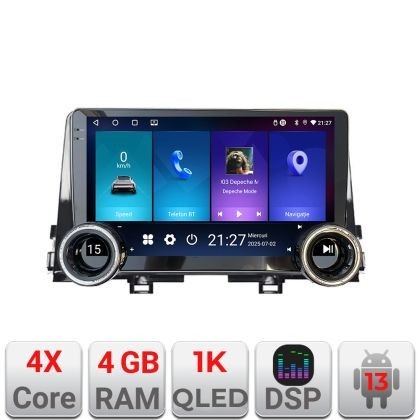 Navigatie Kia Picanto 2016- Kit-2217 Edotec 4+64 10.5 inch Incell 1K android Wifi 5Ghz gps internet Cor CarStore Technology