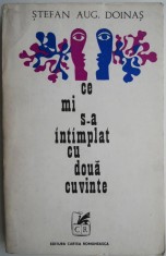 Ce mi s-a intamplat cu doua cuvinte &ndash; Stefan Aug. Doinas