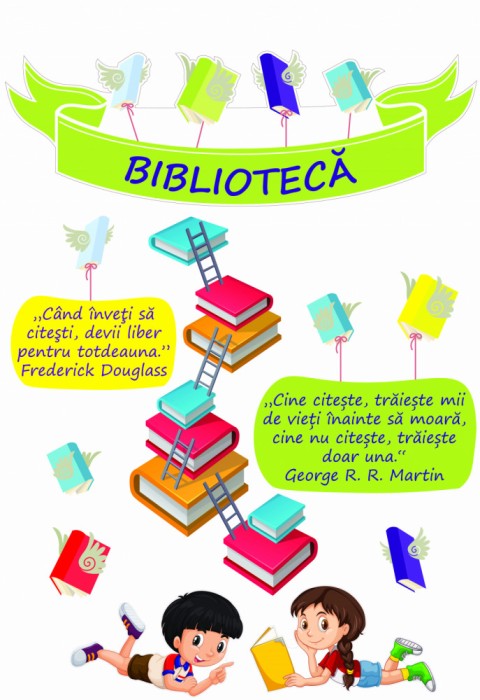 Autocolante biblioteca