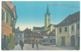 5589 - SIBIU, Market, Romania - old postcard - unused