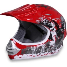Casca cross/atv copii Action rosu marime XL foto