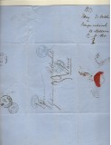 Moldova.1857 Scrisoare prefilatelica Iasi-Paris,via Lvov-Cracovia XR.7