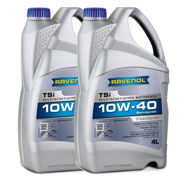 Pachet 8 litri ulei Ravenol TSi 10W40