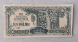 Bancnota Malaya - 10 Dollars 1942-1944 - Ocupație Japoneza
