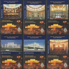 2011 Romania - Palatul Parlamentului LP 1898 d, serie cu vigneta jos MNH