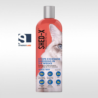 Supliment anti naparlire pentru pisici SHED-X, Synergy Labs, 237 ml AnimaPet MegaFood foto