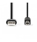 Cablu USB 2.0 Nedis USB-A tata - USB-B tata 2m