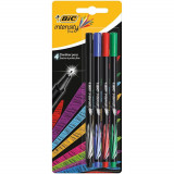 Bic Set Fineliner Intensity Varf 0.8 mm 4 Bucati 32524850