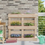 vidaXL Cutii de flori pentru paleți Euro 24 pcs Maro 42037209