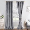 Set doua draperii catifea blackout, gri inchis