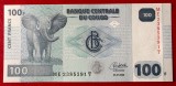 Congo 100 Francs 2022 UNC, Bancnota NeCirculata