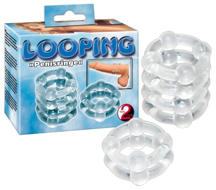 Set inele manson penis - Looping Silicon Ringset (DB)