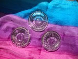 3 suporturi picioare de pian din cristal &ndash; raritate vintage
