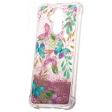 Husa TPU OEM Liquid Shock Proof Flower2 pentru Apple iPhone X / Apple iPhone XS, Multicolor