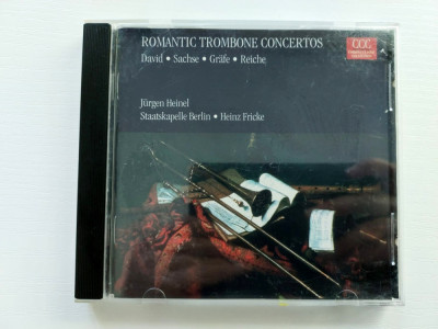 CD: David / Sachse / Gr&amp;auml;fe / Reiche &amp;ndash; Romantic Trombone Concertos, trombon foto