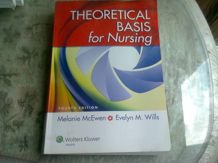 THEORETICAL BASIS FOR NURSING - MELANIE MCEWEN (CARTE IN LIMBA ENGLEZA)