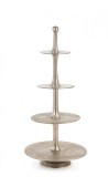 Platou supraetajat metal argintiu Mallet 55x123 cm