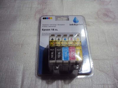 cartuse imprimantă EPSON 18XL 5 cartuse la set (XP30,XP102.....XP322,XP412) foto