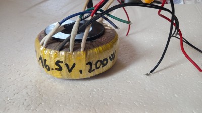 TRANSFORMATOR TOROIDAL 200W TOROID 2 X 16.5V foto