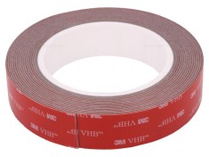 Bandă adezivă acrilică gri 25mm x 5m 3M VHB GPH