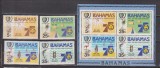 ANUL INTERNATIONAL AL TINERETULUI 1985 BAHAMAS MI.586-589 +BL. 45 MNH, Nestampilat