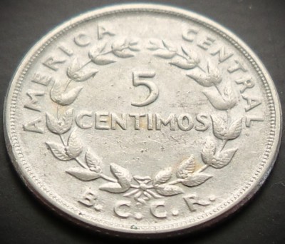 Moneda exotica 5 CENTIMOS - COSTA RICA, anul 1958 * cod 2637 = excelenta foto