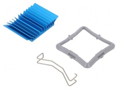 Radiator extrudat cu aripioare BGA albastru 32,5mm x 7,5mm