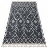 Covor Berber Tanger B5940 gri si alb Franjuri shaggy, 140x190 cm, Dreptunghi, Polipropilena