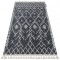 Covor Berber Tanger B5940 gri si alb Franjuri shaggy, 140x190 cm