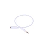 Cablu de prelungire jack audio de 3,5 mm tata la mamă-Lungime 1 Metru-Culoare Alb