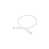 Cablu de prelungire jack audio de 3,5 mm tata la mamă-Lungime 50 centimetri-Culoare Alb