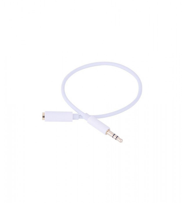 3.5mm Audio Jack cablu extensie M la F-Lungime 50 centimetri-Culoare Alb