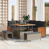 VidaXL Set de canapele pentru grădină 8 pcs Gri 100 x 100 x 71 cm