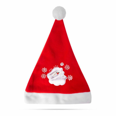 Pălărie de Moș Crăciun - cu model Moș Crăciun - 27 x 39 cm foto