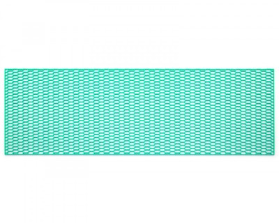 Grila/plasa tuning bara din plastic, 120X40 cm, Turcoaz, stil fagure foto