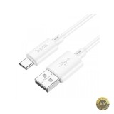 Cablu Date si Incarcare USB-A - USB-C HOCO X88 18W 1m Alb