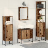 VidaXL Set de mobila pentru baie de 4 piese din lemn uzat