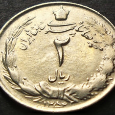 Moneda exotica 2 RIALI / RIALS - IRAN, anul 1975 * cod 3982 = UNC