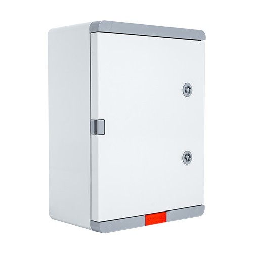 Cutie distributie IP67 din ABS gri, usa mata, placa metalica, 250x350x150 mm PD253515 SafetyGuard Surveillance