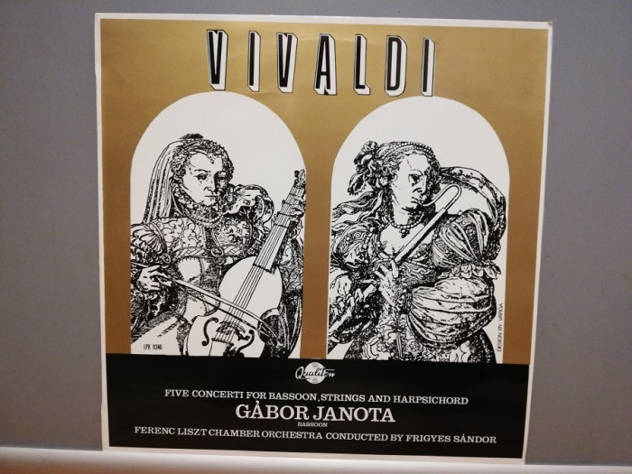 Vivaldi &ndash; Five Concerti for Bassoon,String ( 1965/Hungaroton/Hungary) - VINIL/NM